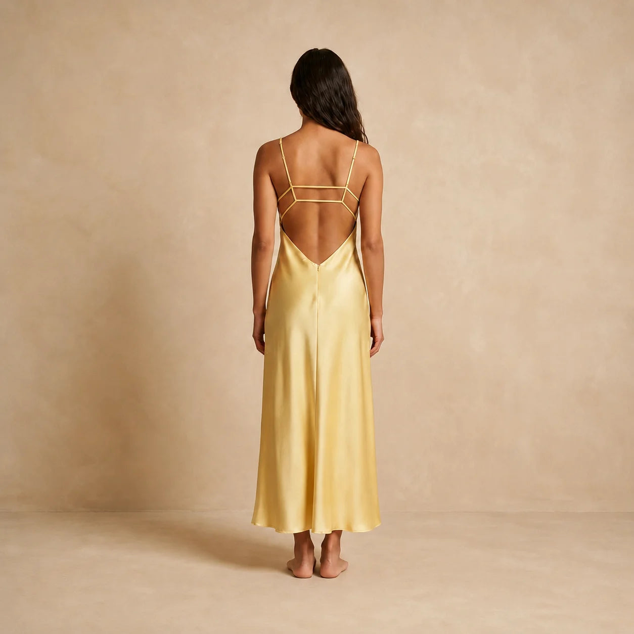 Robe Maxi en Satin Fluide Diletta