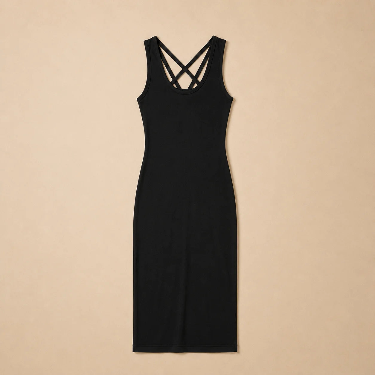 Robe Midi Épurée et Coupe Ajustée Sunseri