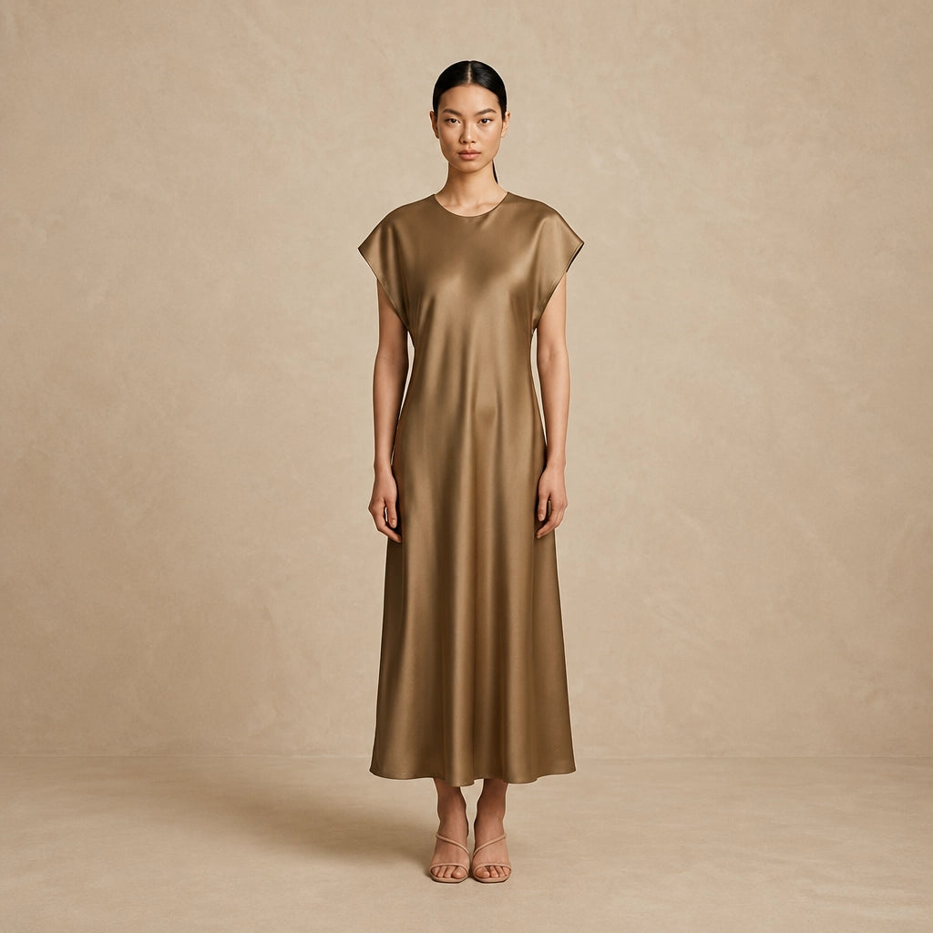 Robe Midi en Satin Muglia