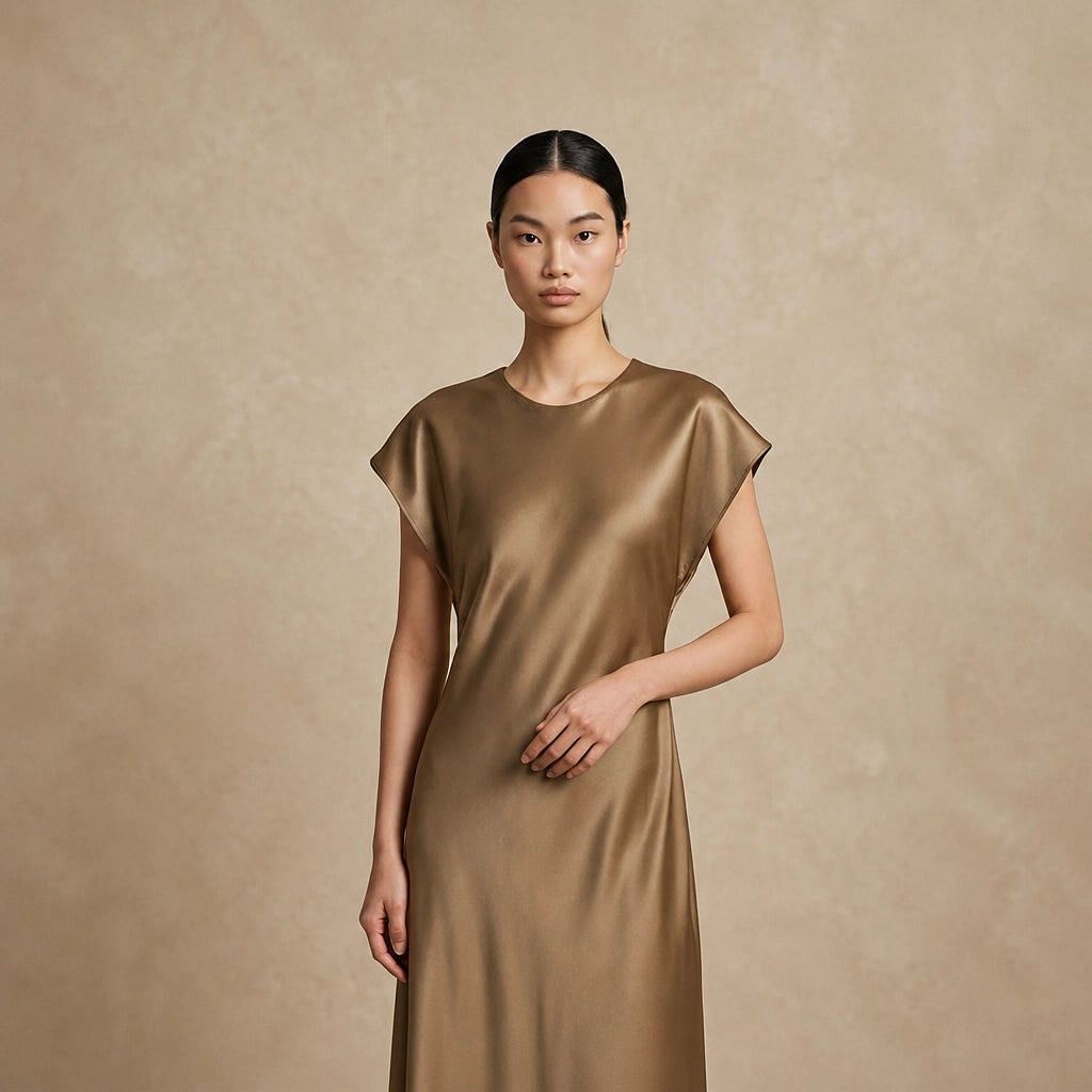 Robe Midi en Satin Muglia