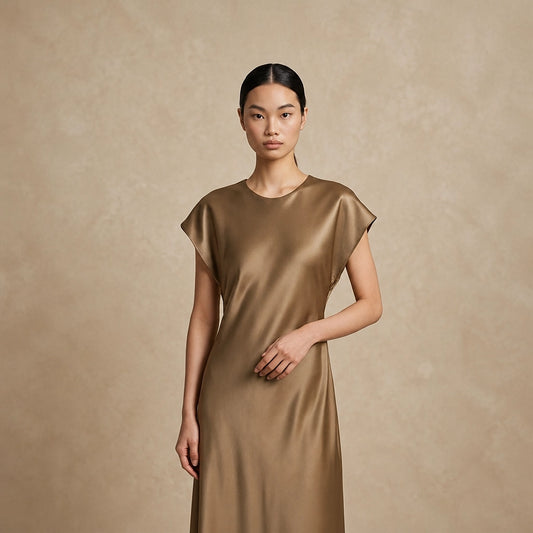 Robe Midi en Satin Muglia