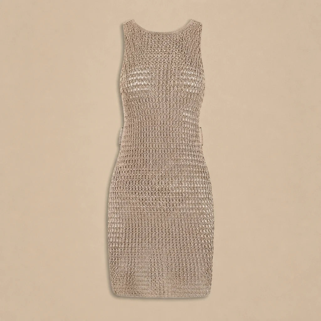 Robe d'Été Moulante à Encolure Déstructurée Sveva