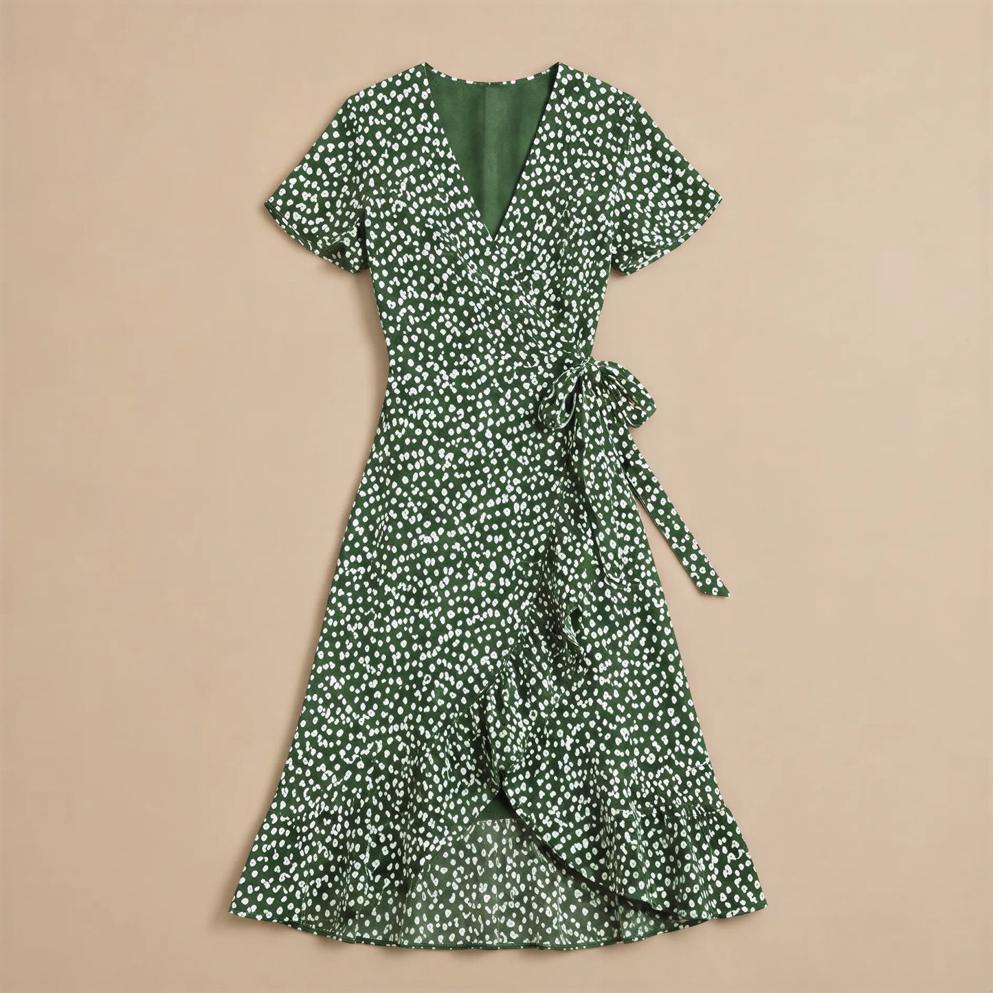 Robe Longue Fendue à Décolleté Plongeant Simona