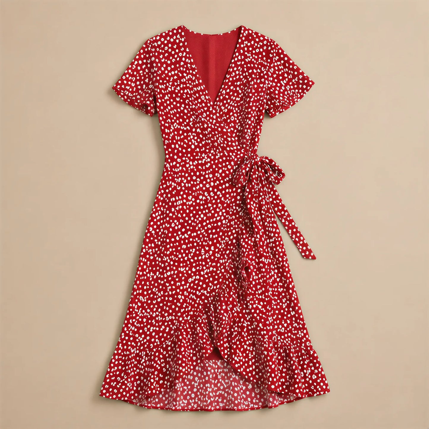 Robe Longue Fendue à Décolleté Plongeant Simona