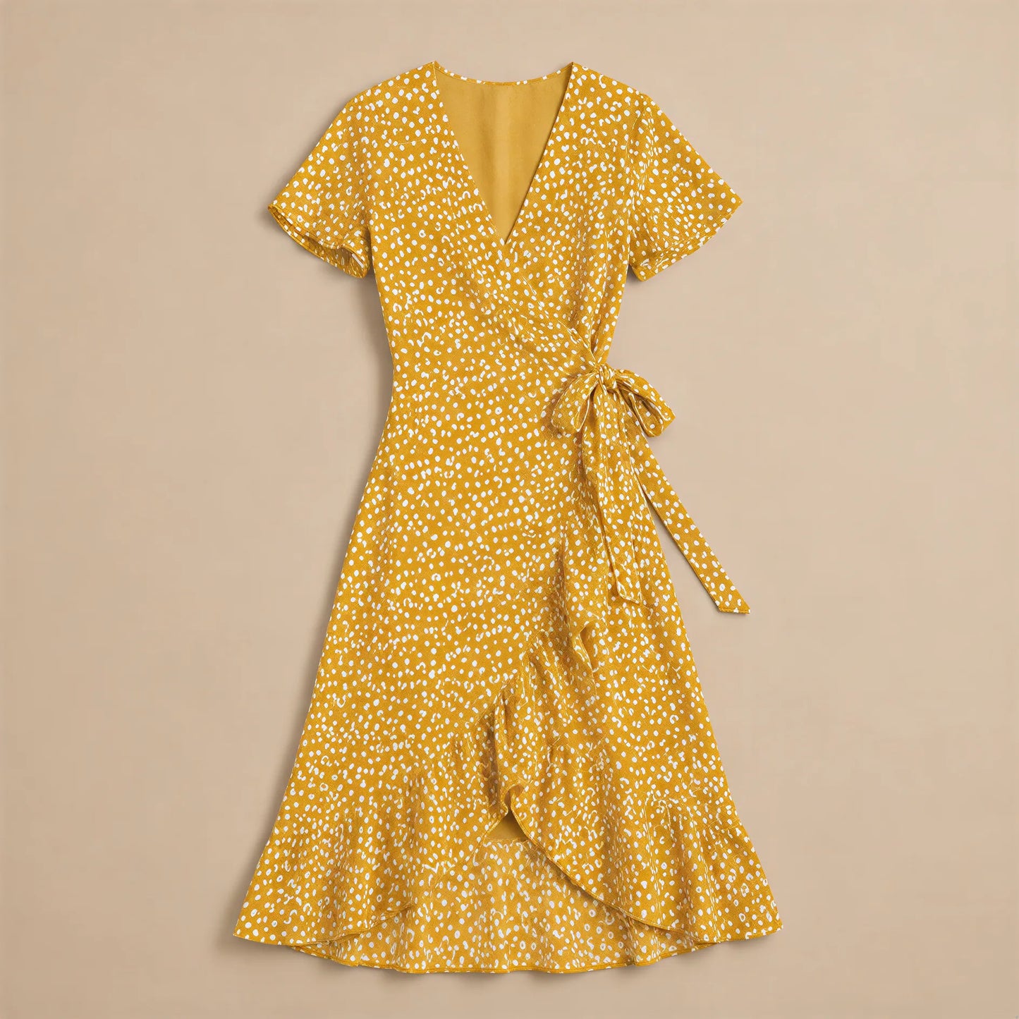 Robe Longue Fendue à Décolleté Plongeant Simona